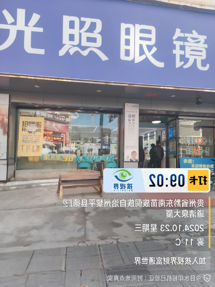 贵州省黔东南自治州光照眼镜